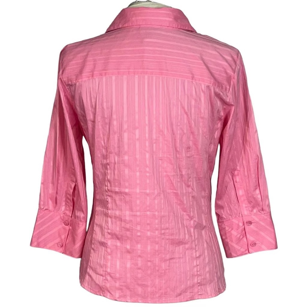 Pink Textured Button Down - Picture 2 of 8